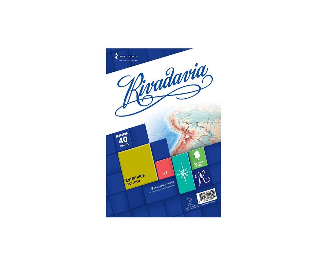 MAPAS RIVADAVIA CARTA BLOCK ENTRE RIOS POL