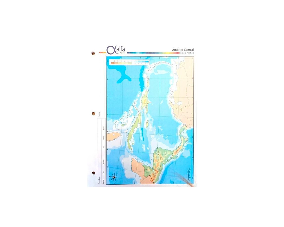 MAPAS ALFA Nro 3 F/P AMERICA CENTRAL