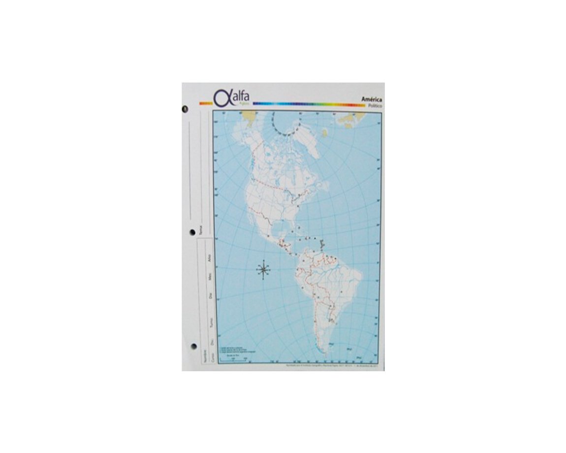 MAPAS ALFA Nro 3 F/P AMERICA