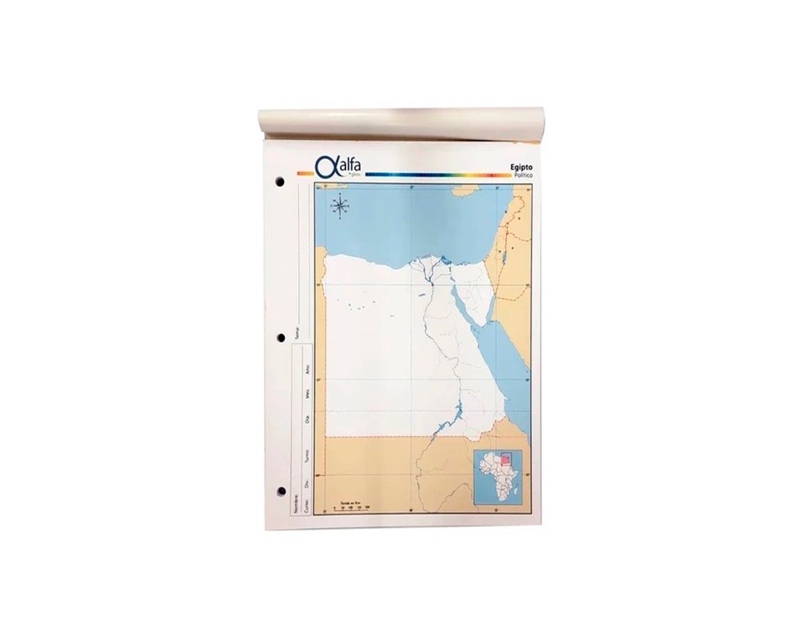 MAPAS ALFA Nro 3 POLITICO EGIPTO