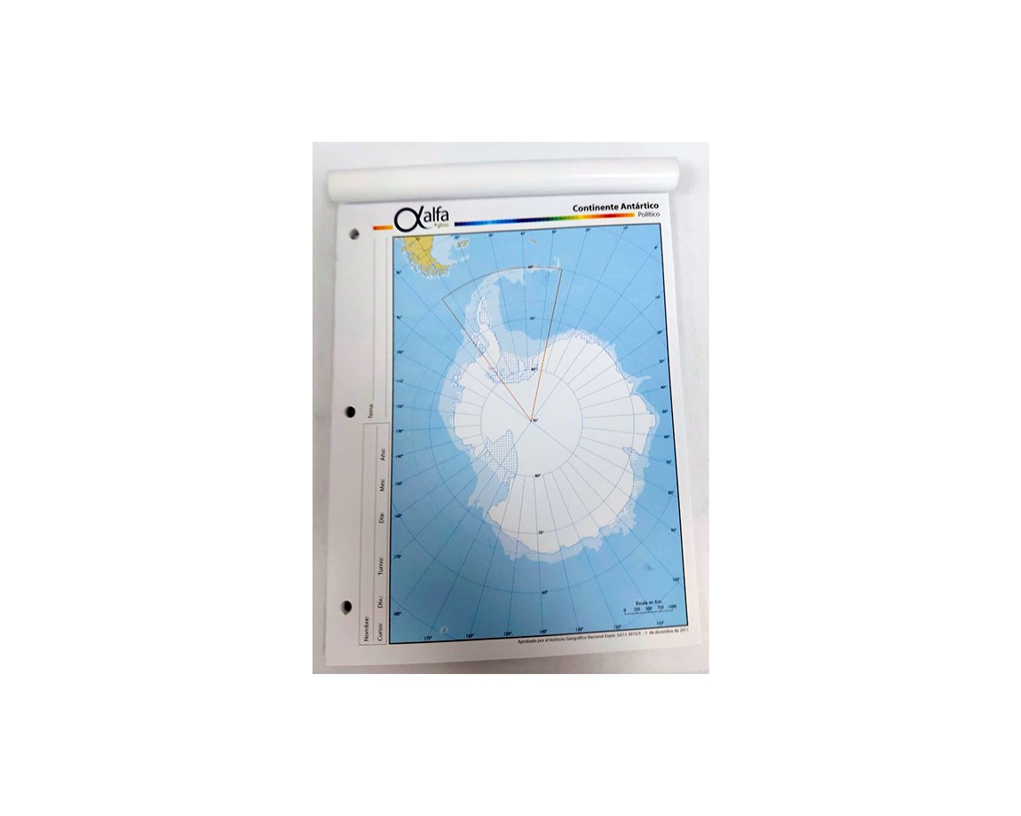 MAPAS ALFA Nro 3 POLITICO CONTINENTE ANTARTICO