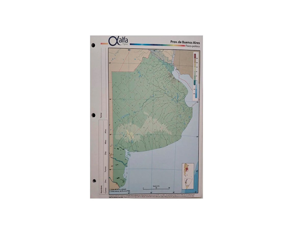 MAPAS ALFA Nro 3 F/P BUENOS AIRES