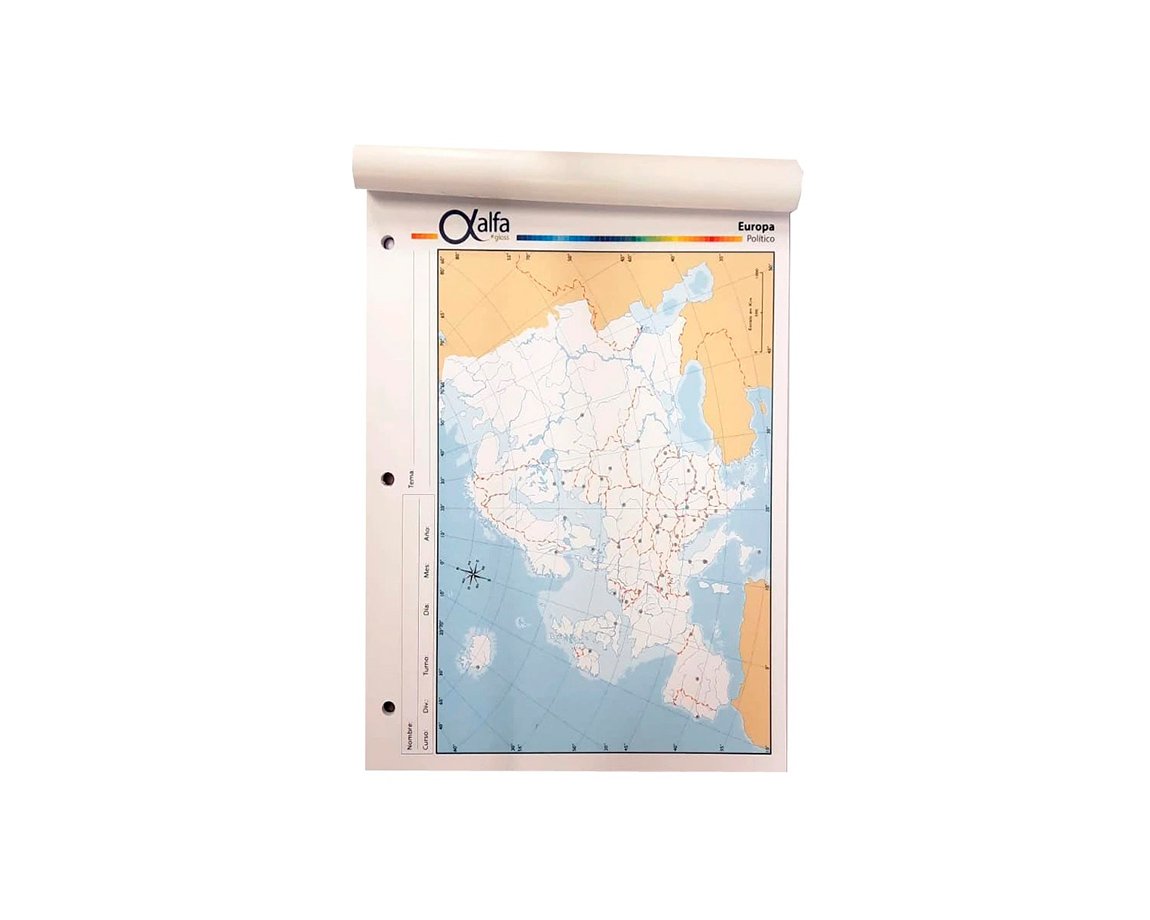MAPAS ALFA Nro 3 POLITICO EUROPA