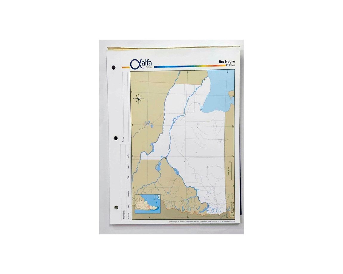 MAPAS ALFA Nro 3 POLITICO RIO NEGRO
