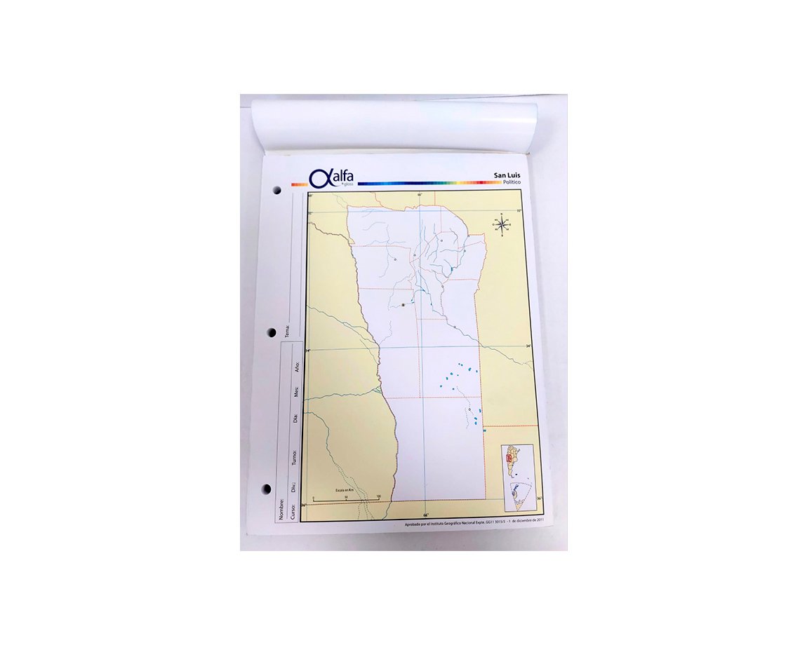 MAPAS ALFA Nro 3 POLITICO SAN LUIS