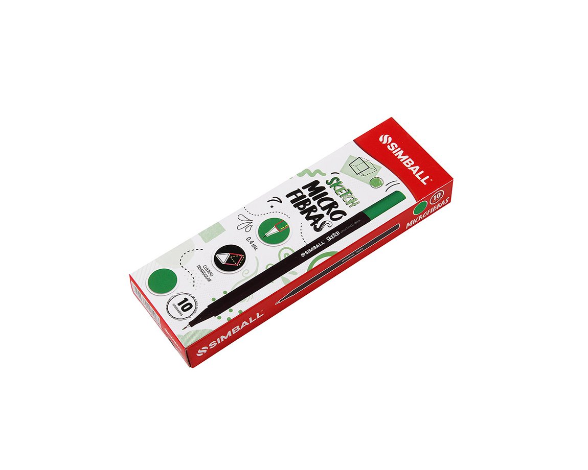MICROFIBRA SIMBALL SKETCH x 10 U. VERDE