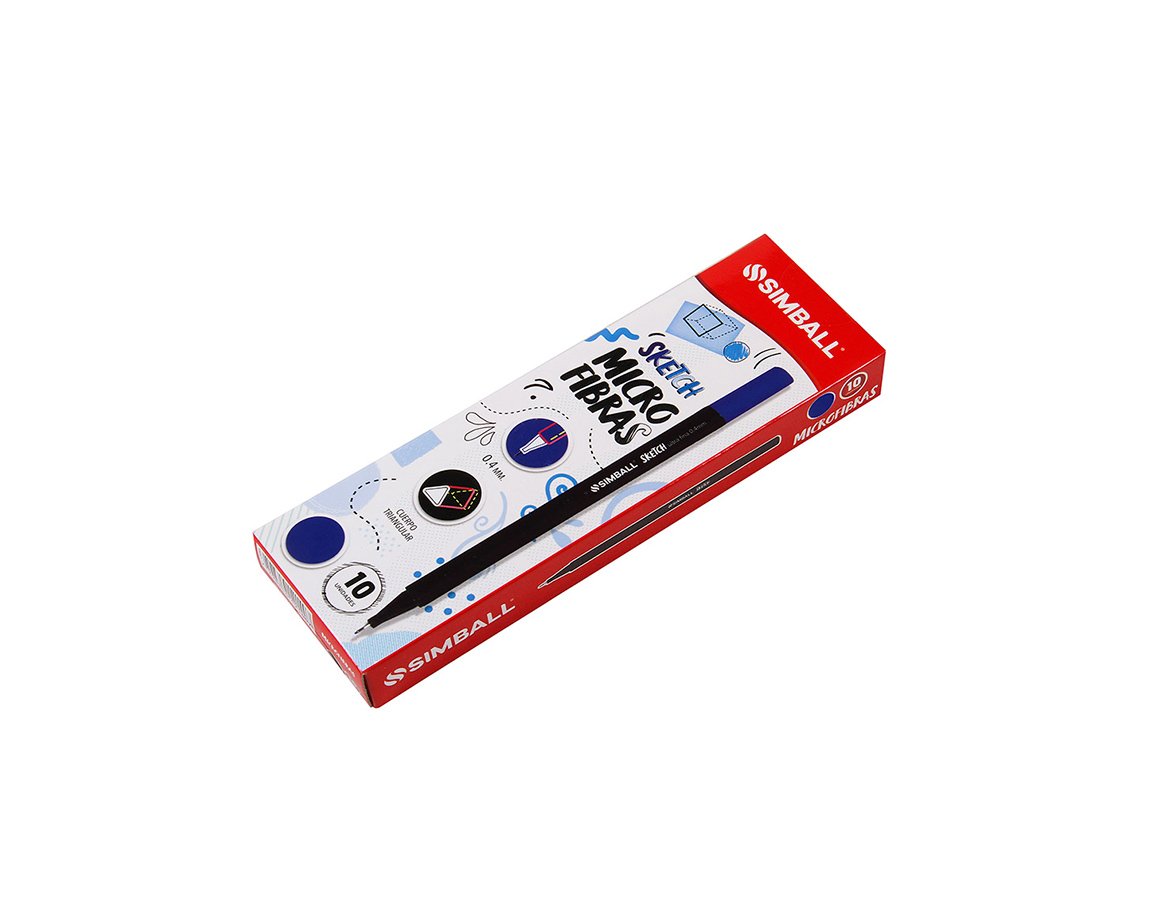 MICROFIBRA SIMBALL SKETCH x 10 U. AZUL