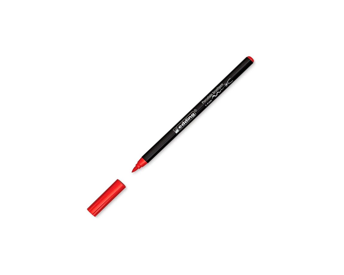 MARCADOR EDDING E-4200 PORCELAIN ROJO x u.