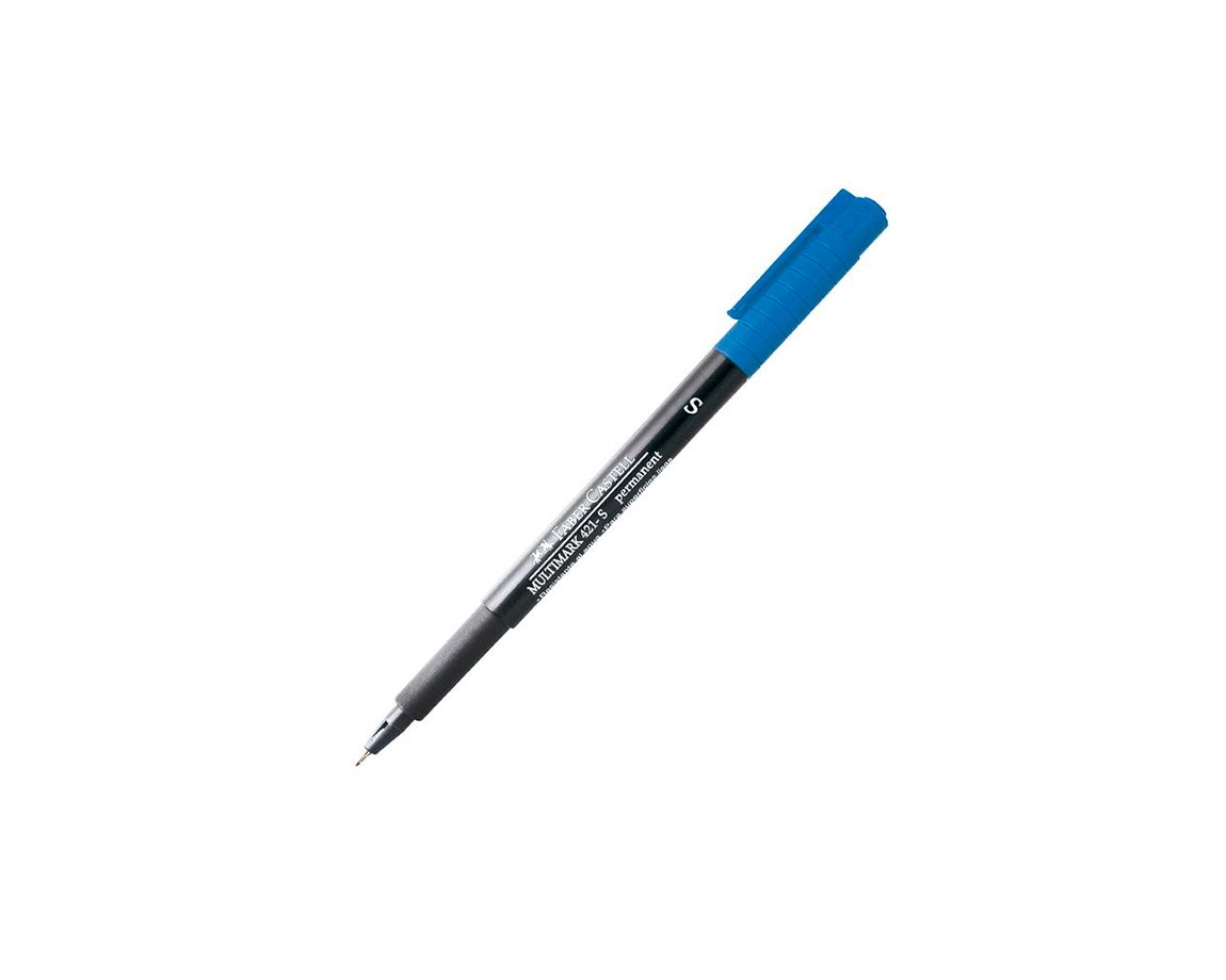 MICROFIBRA FABER OHP MULTIMARK 421-S AZUL x 12 U. CD