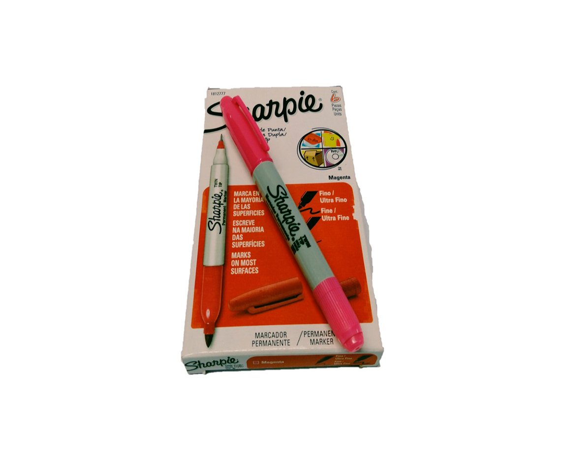 MARCADOR SHARPIE TWIN TIP x 6 UNID. MAGENTA