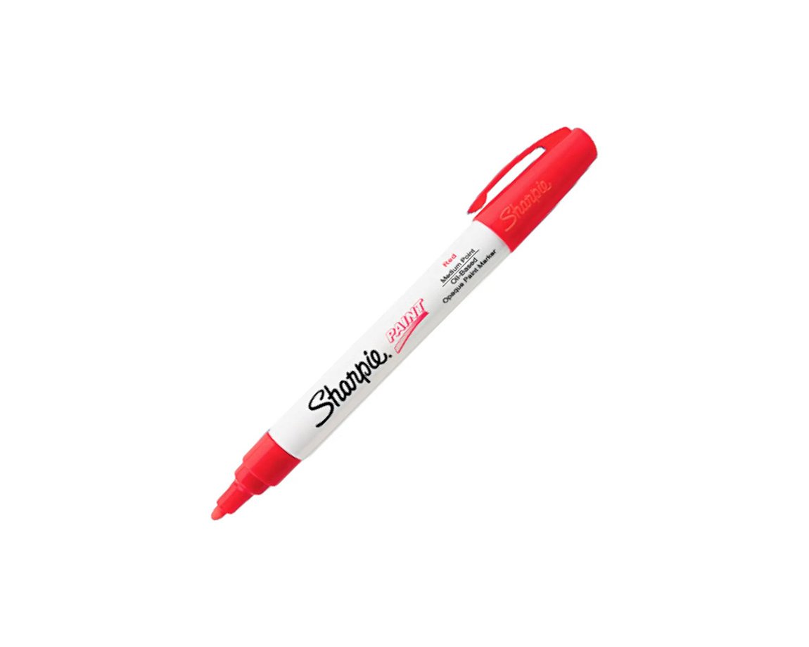 MARCADOR SHARPIE PAINT MEDIO ROJO x U.