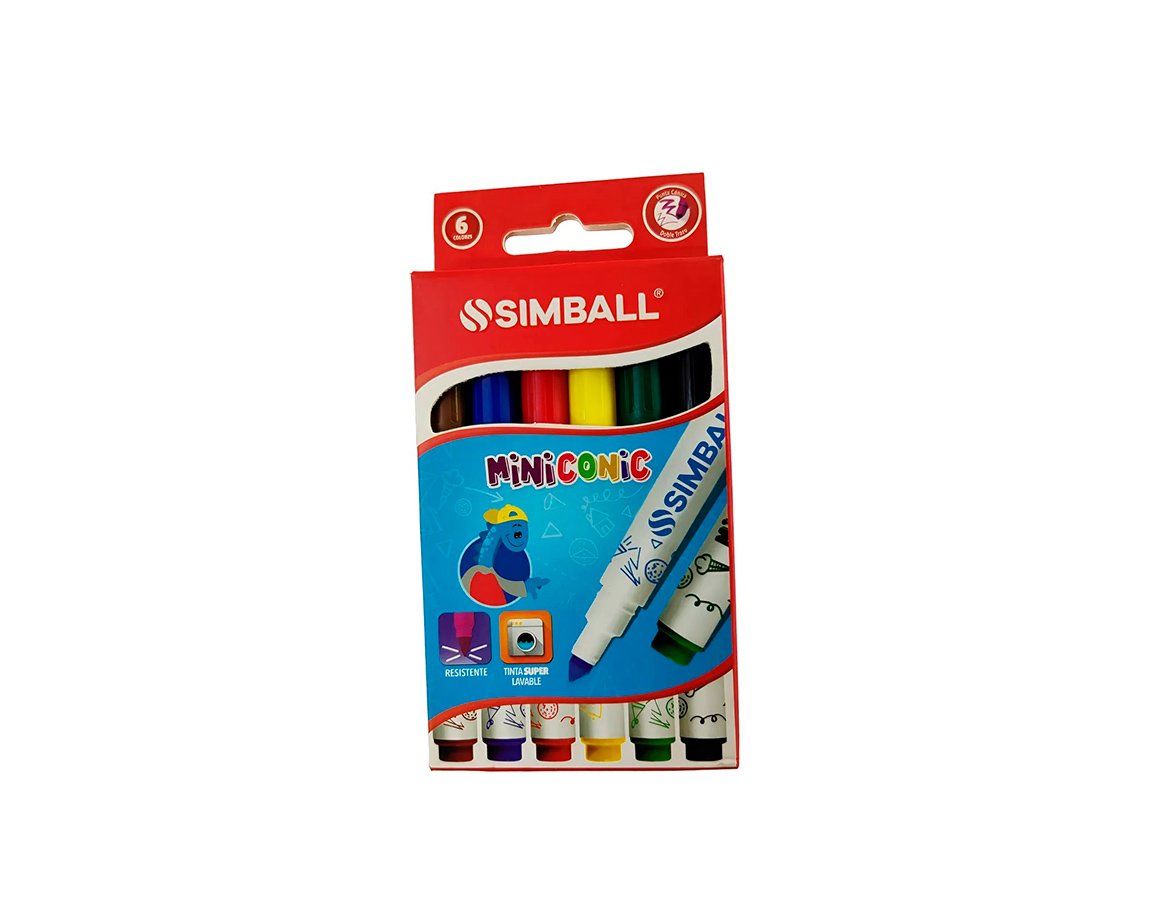 MARCADOR SIMBALL MINICONIC x  6 U.