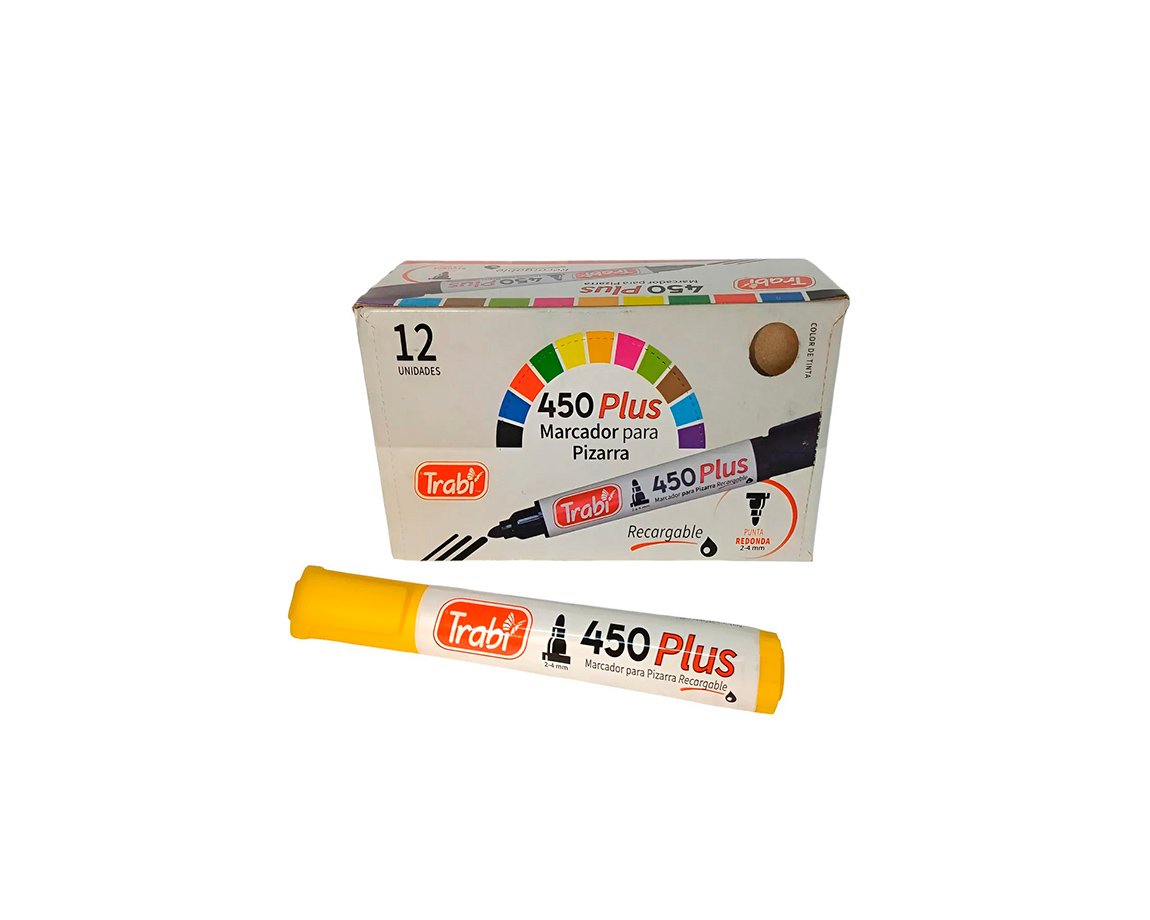 MARCADOR TRABI 450 PIZARRA AMARILLO