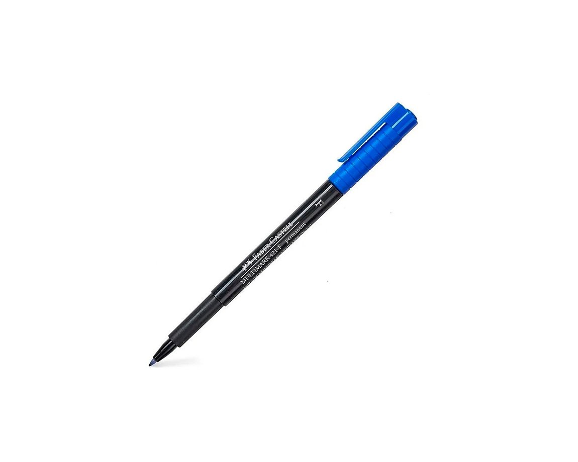 MICROFIBRA FABER OHP MULTIMARK 421-F AZUL x 12 U. CD