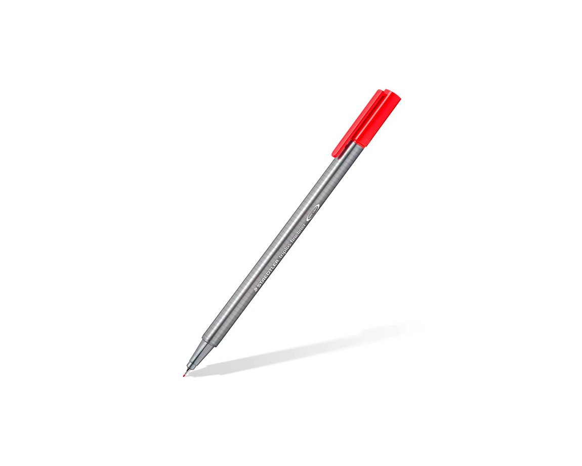 MICROFIBRA STAEDTLER TRIPLUS 334-23 ROJO BORDO