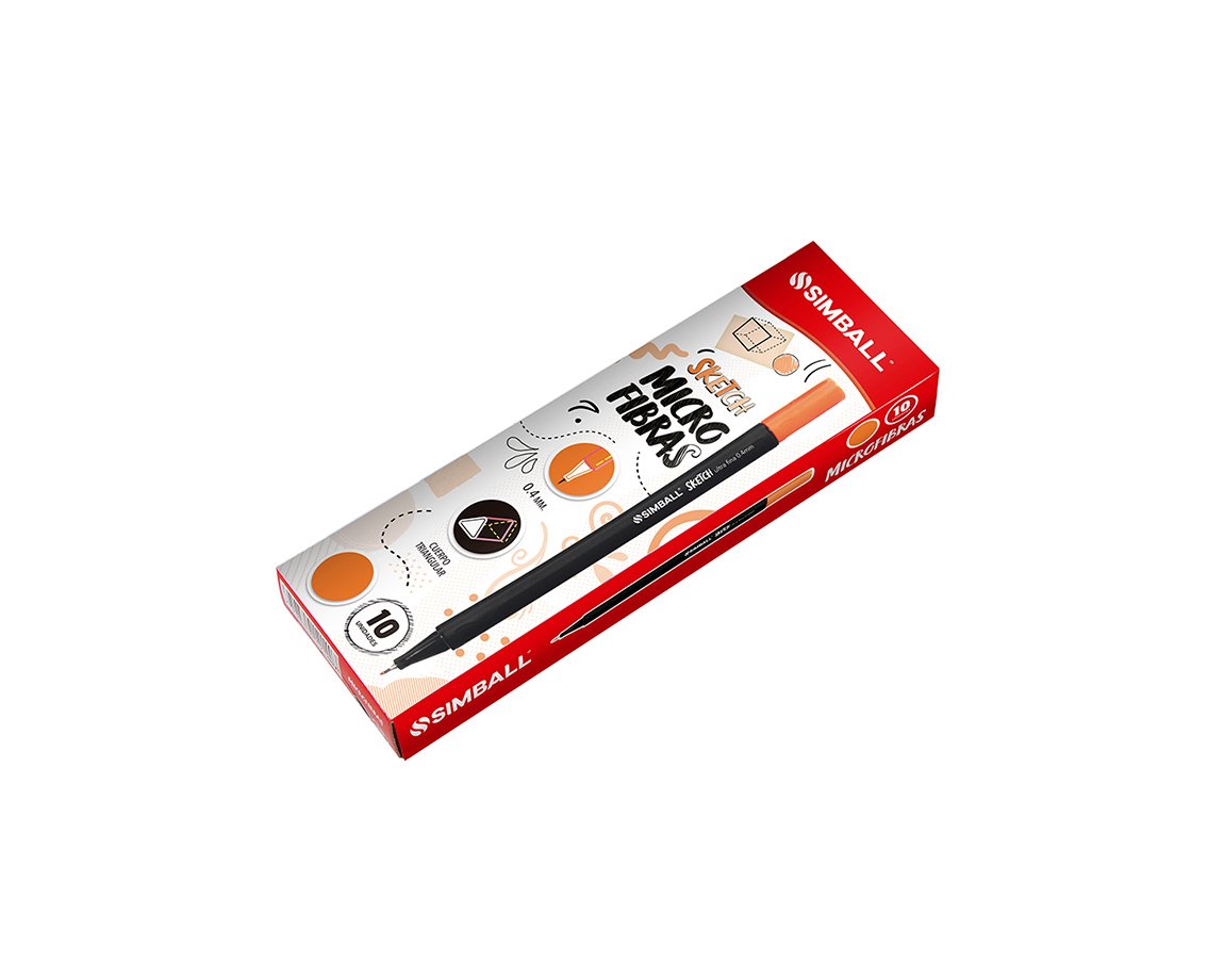MICROFIBRA SIMBALL SKETCH x 10 U. NARANJA