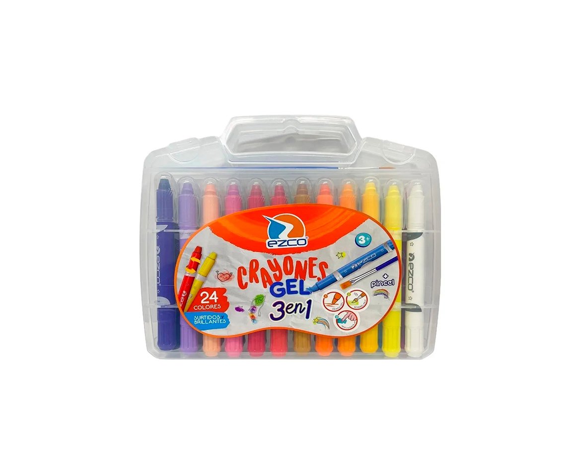 PINTURITAS EZCO CERITAS GEL 3 EN 1 x 24 COL.