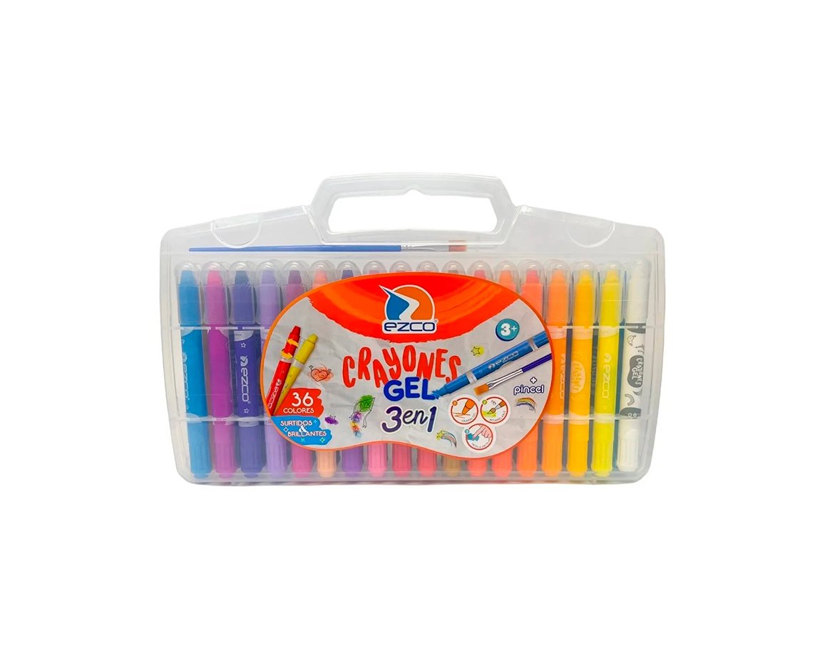 PINTURITAS EZCO CERITAS GEL 3 EN 1 x 36 COL.