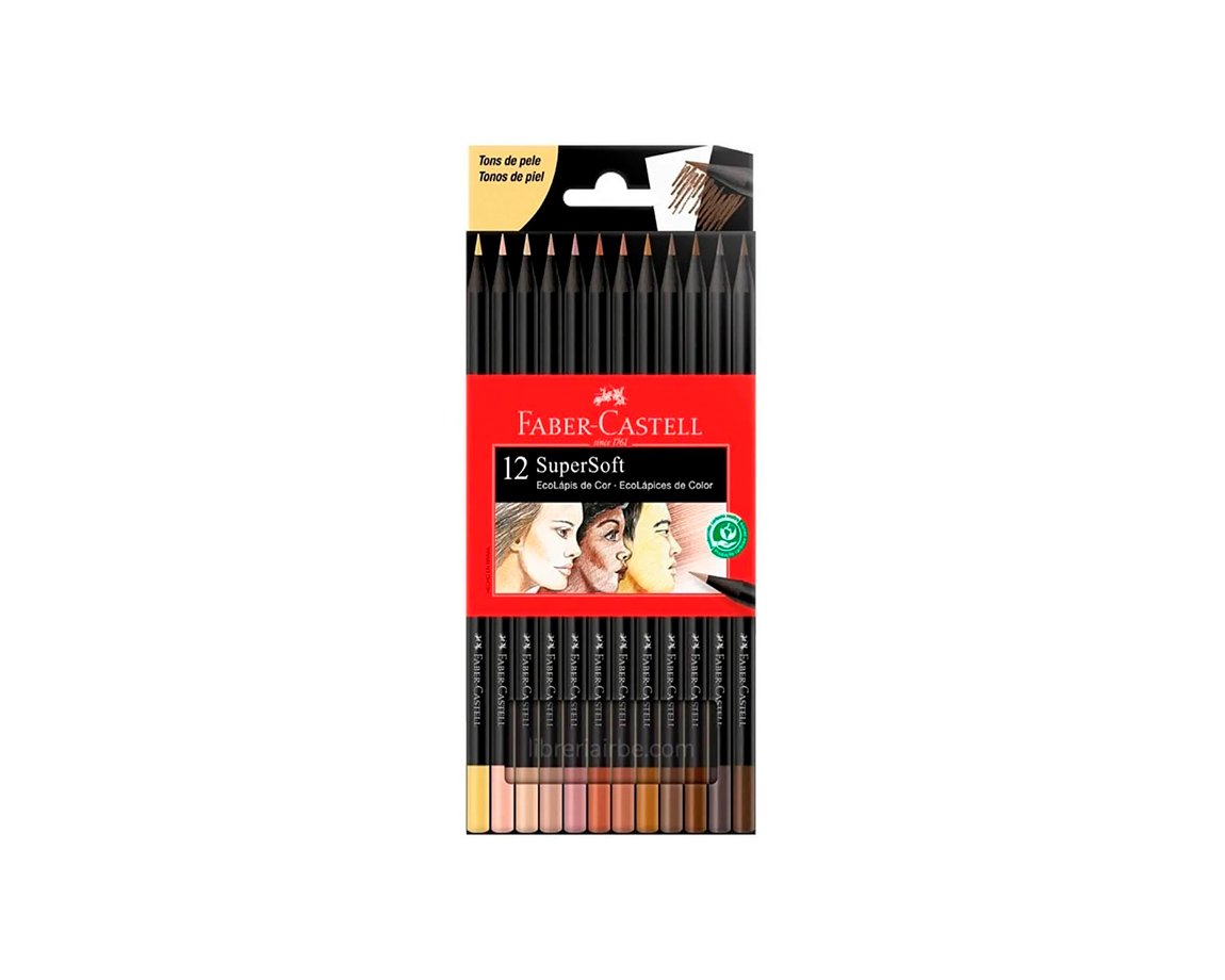 PINTURITAS FABER SUPERSOFT x12 TONOS PIEL 210713