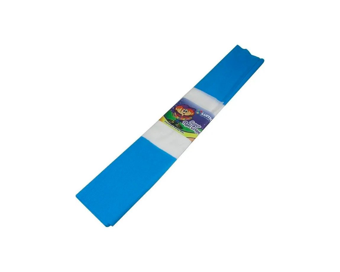 PAPEL CREPE LUMA TURQUESA x unid.