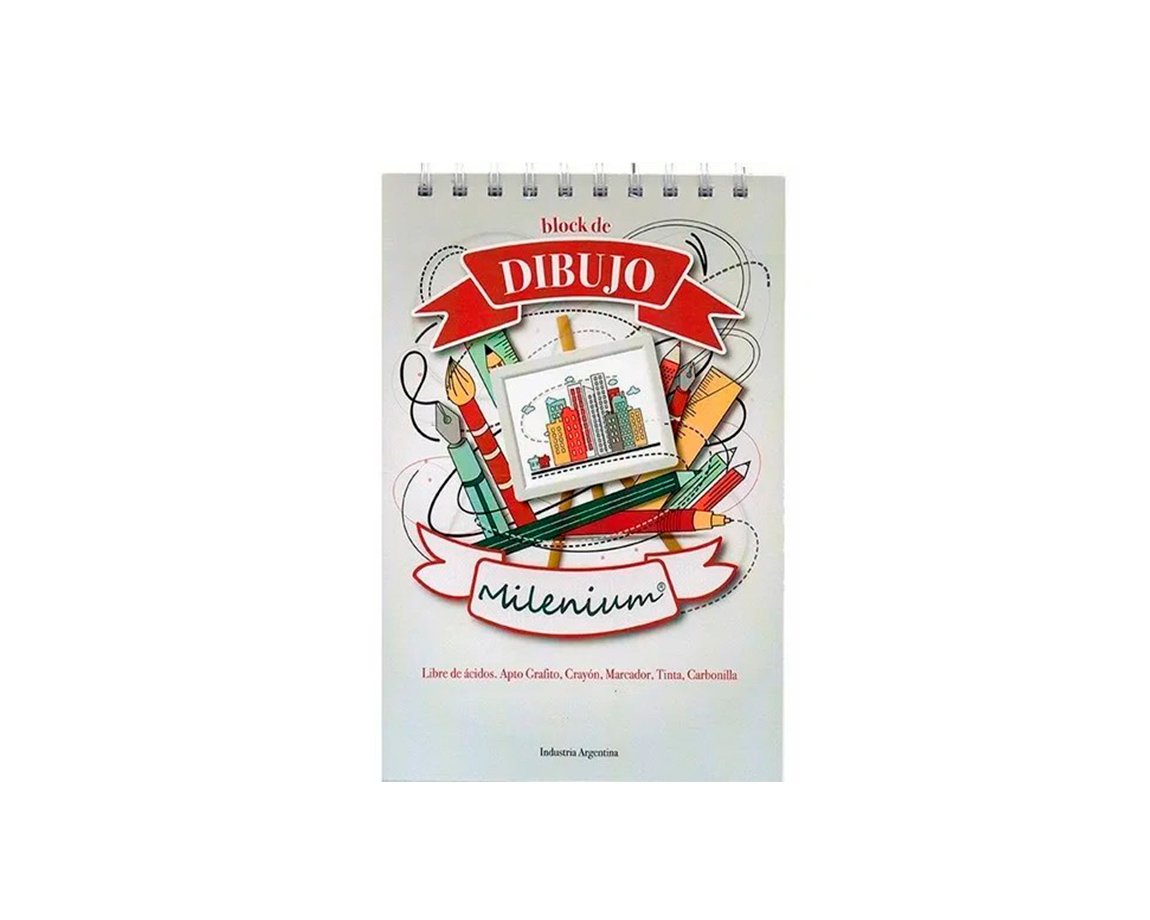 PAPEL DIBUJO MILENIUM 2600 29x42 A3 120 GS x10 HJS.