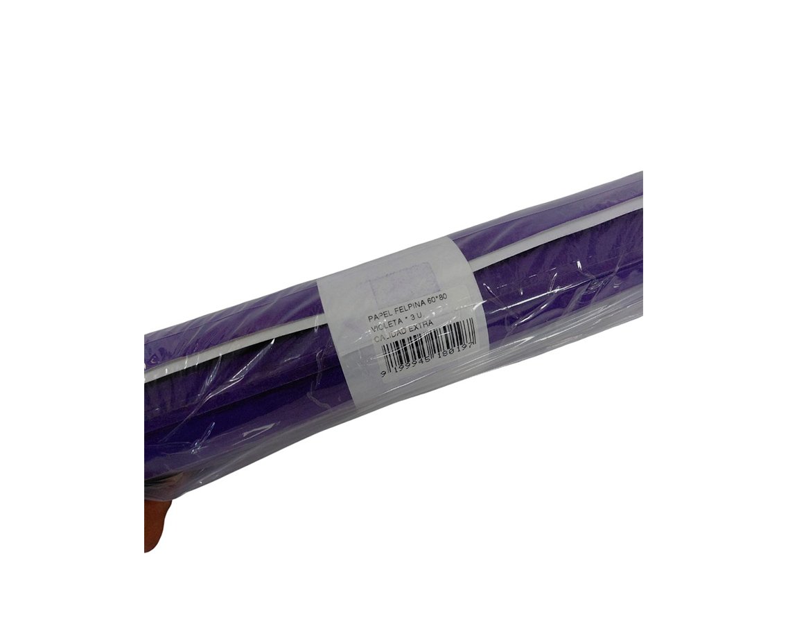 PAPEL FELPINA 60x80 VIOLETA x 3 U. CALIDAD EXTRA