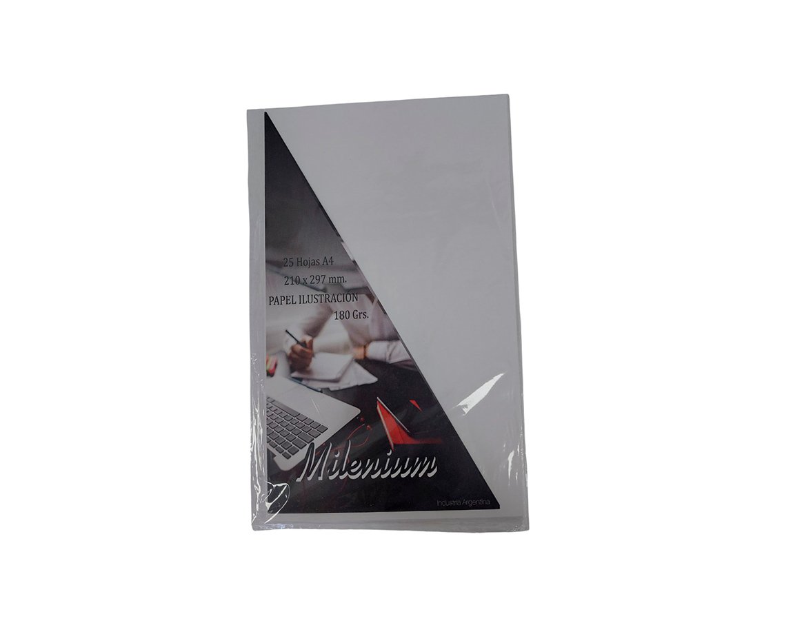 PAPEL MILENIUM OPALINA 2106 BLANCO 180 GS A4 x25 H