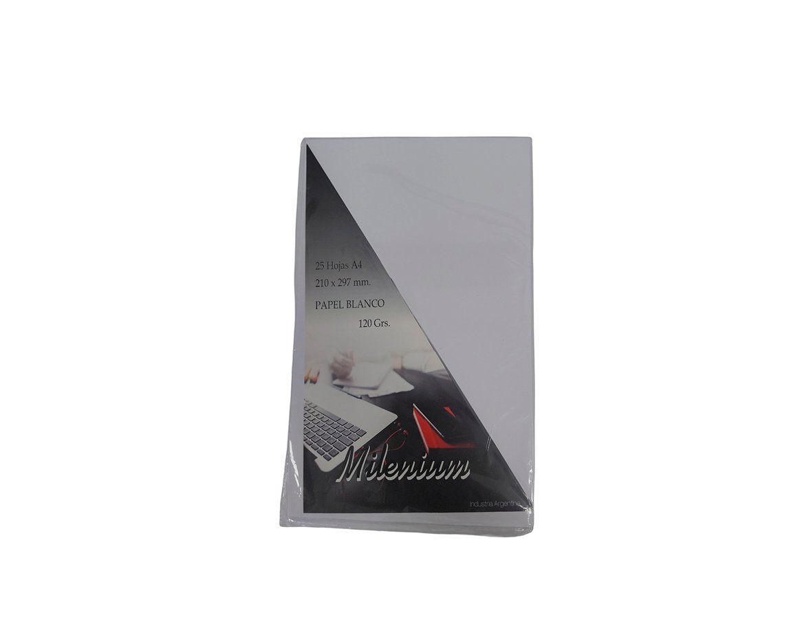 PAPEL MILENIUM OPALINA 2107 BLANCO 120 GS A4 x25 H