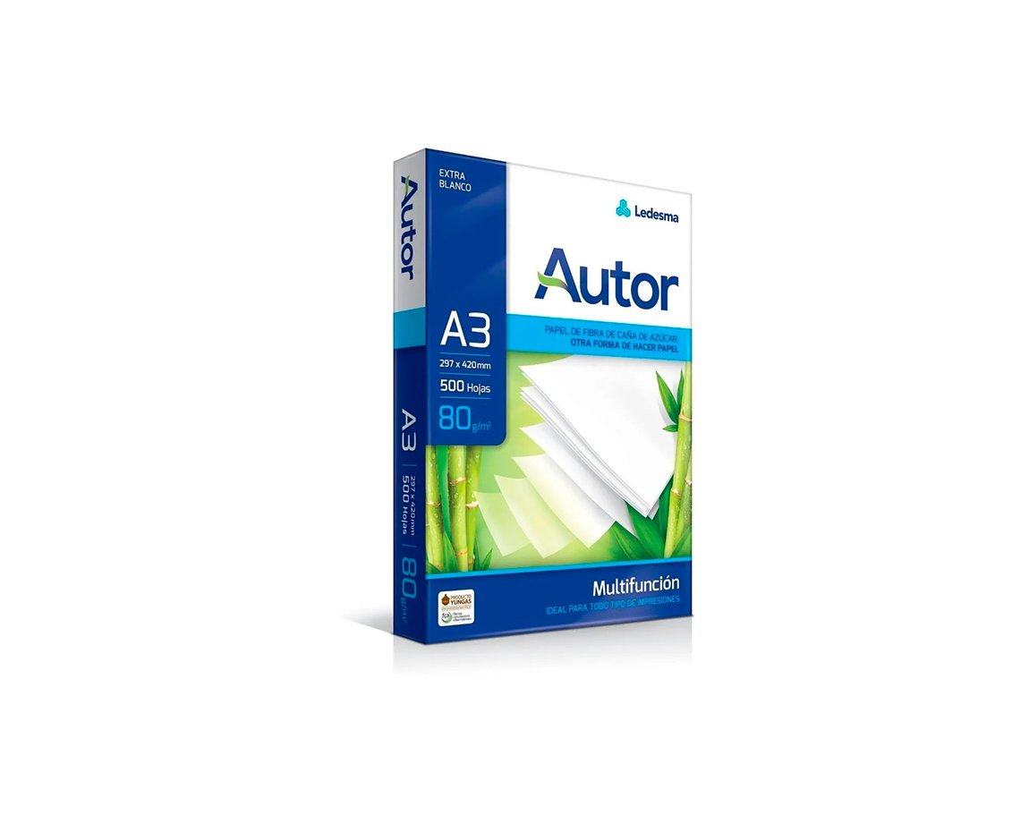 PAPEL RESMA AUTOR DOBLE IRAM 80 GRS A3