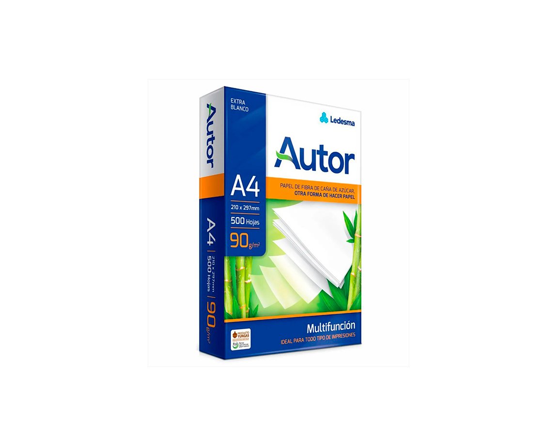 PAPEL RESMA AUTOR A4  90 GRS unidad