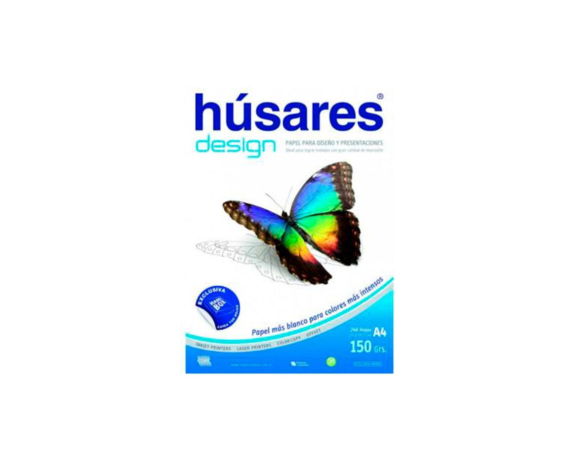PAPEL RESMA HUSARES DESIGN 78702 A4 150 GS 240hjs