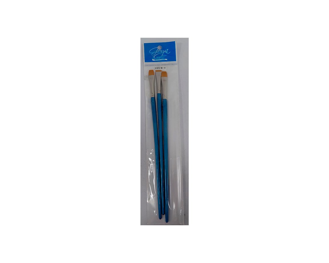 PINCEL GOYA S-816FS N°10 CHATO x3 UNID
