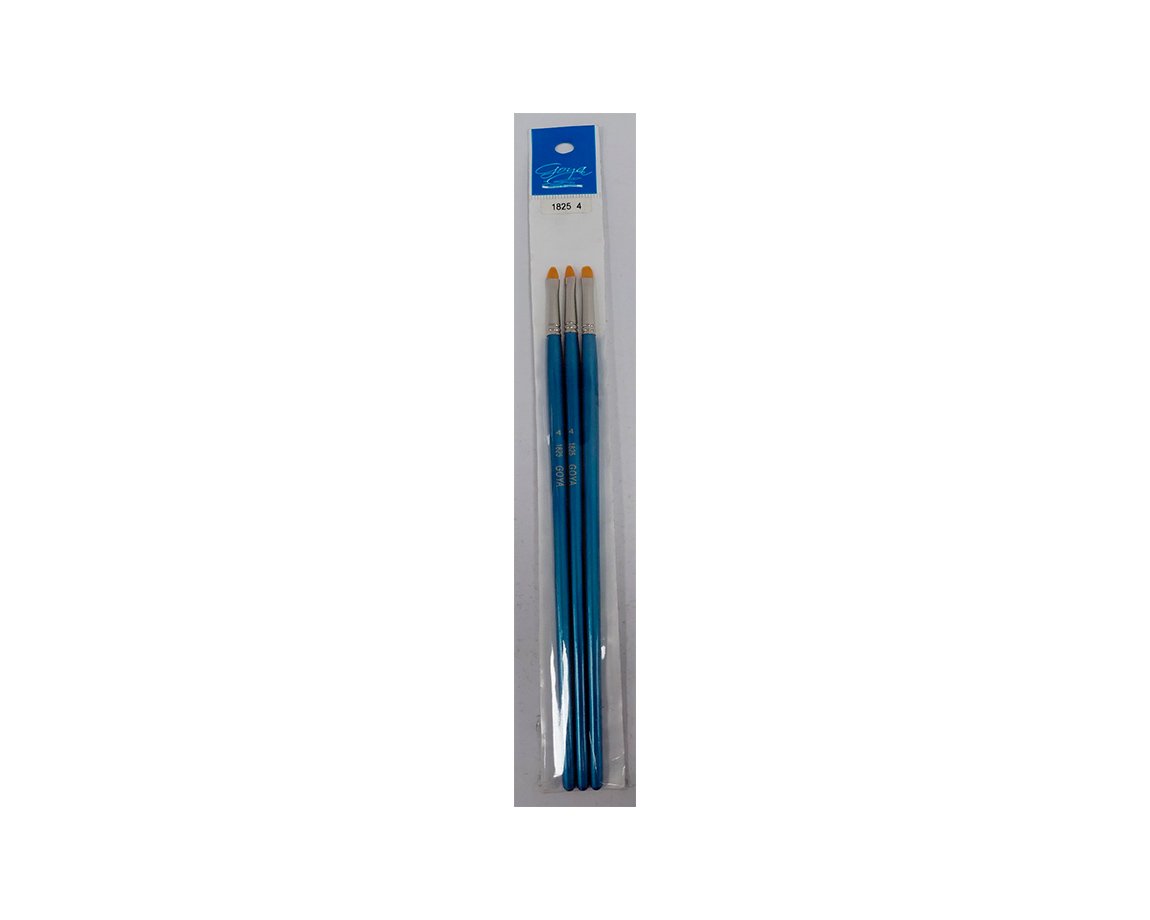 PINCEL GOYA S-1825 N° 4 LENGUA GATO x3  UND.