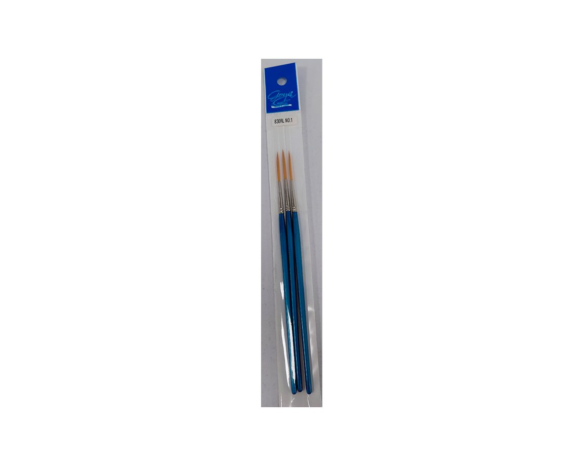 PINCEL GOYA S-830RL N° 1 FILETES x3 UNID