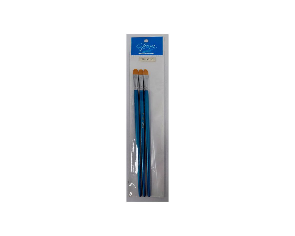 PINCEL GOYA S-1825 N°10 LENGUA GATO x3 UNID