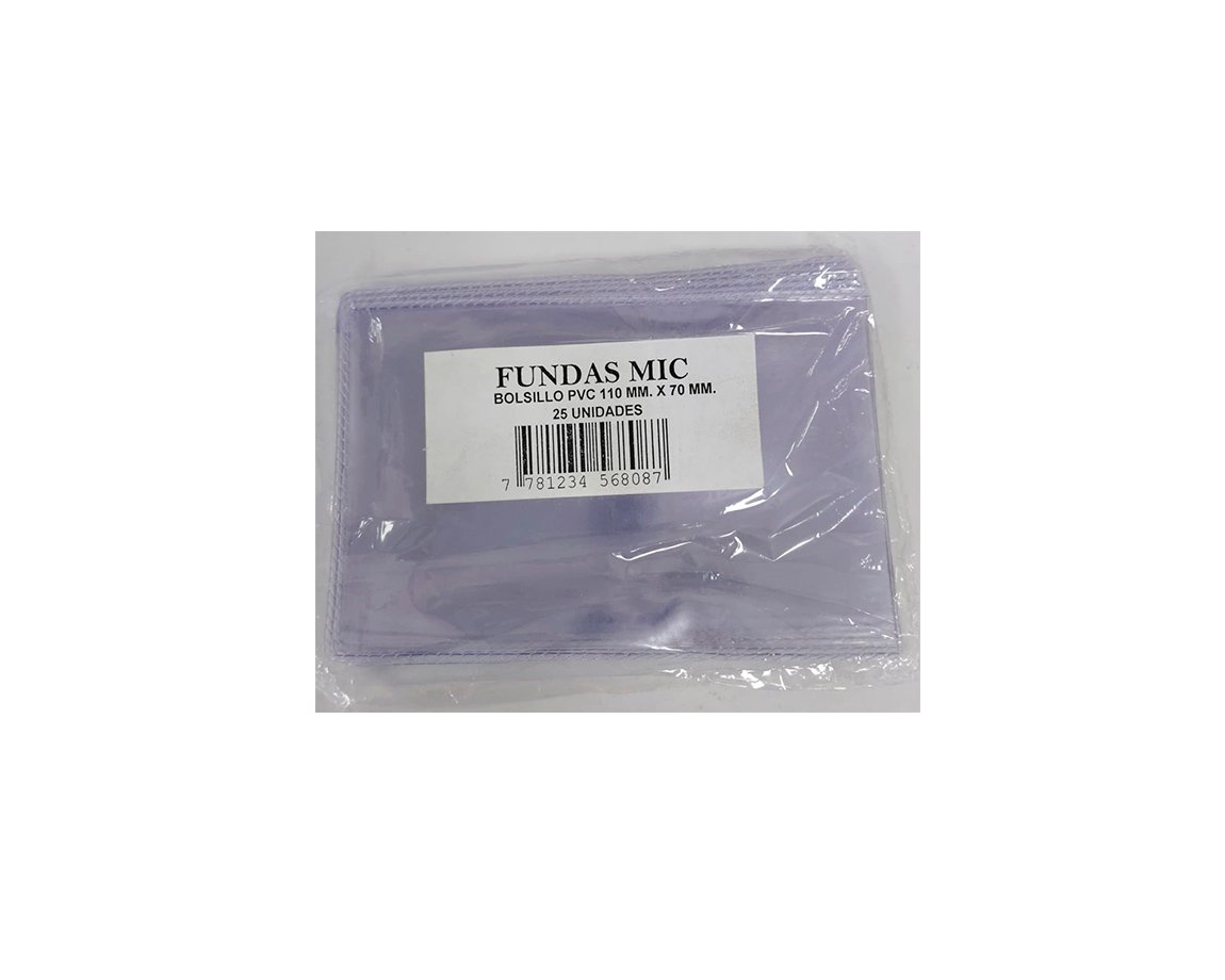 PLASTIFICACION BOLSILLO 70 x 110 25 UN PLAST