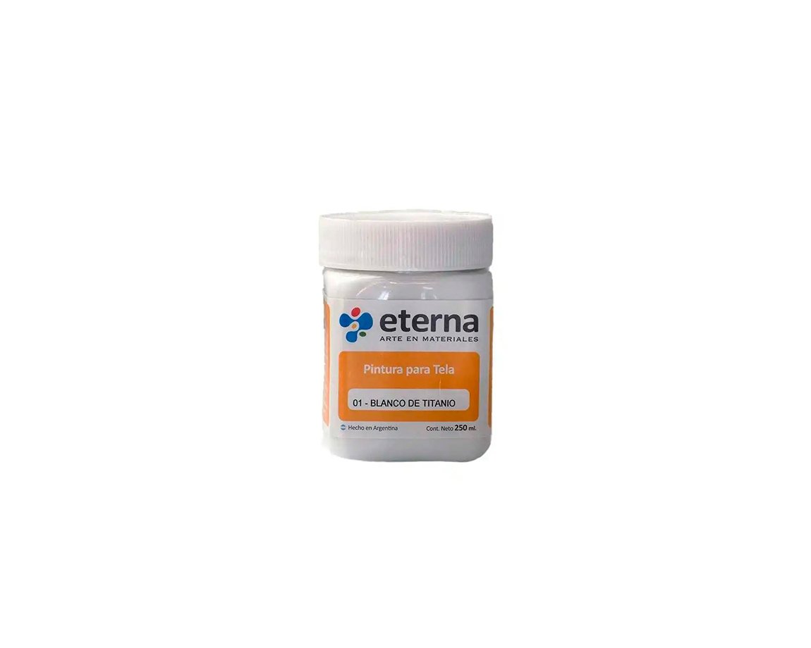 PINTURA ETERNA TELA x250 ML. 01 BLANCO DE TITANIO