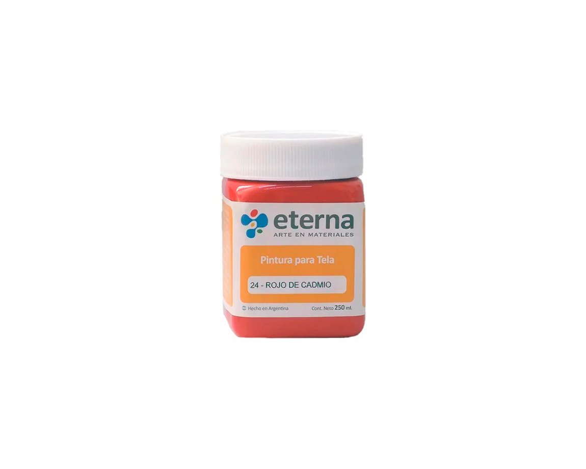 PINTURA ETERNA TELA x250 ML. 24 ROJO DE CADMIO