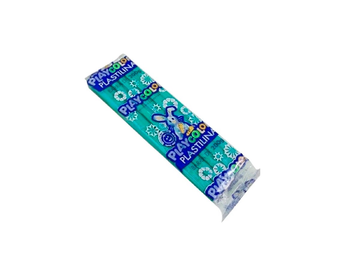 PLASTILINA PLAYCOLOR BARRA x 200 GS CELESTE