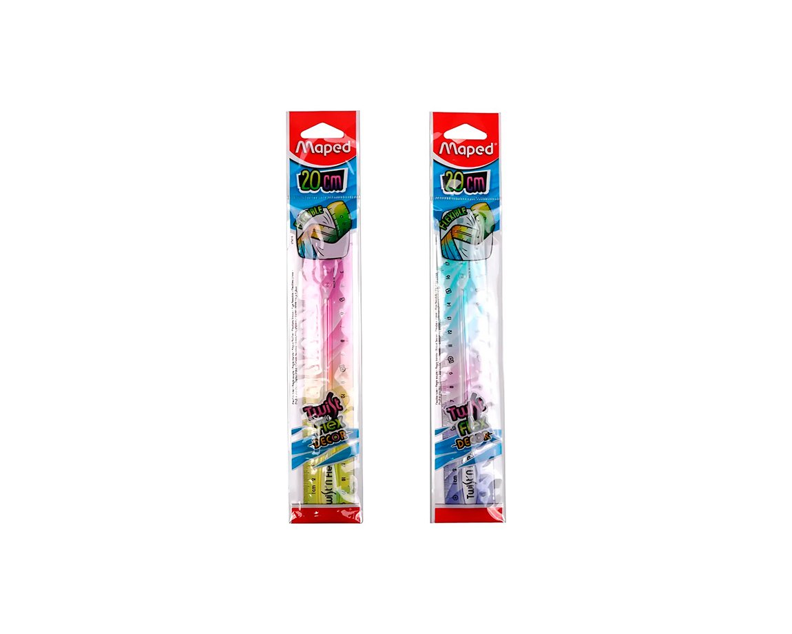 REGLA MAPED TWIST N FLEX DECOR 20 CM