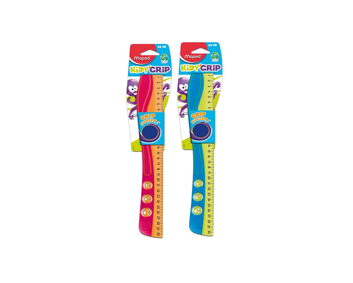 REGLA MAPED KIDY GRIP 30 CM BLISTER   (278510)
