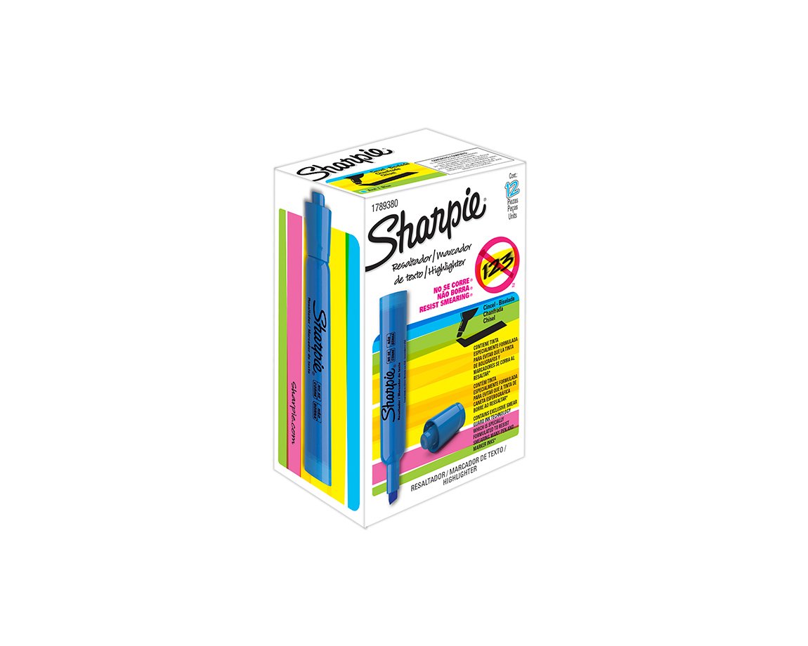 RESALTADOR SHARPIE ACCENT TANK CELES. x 12 U.