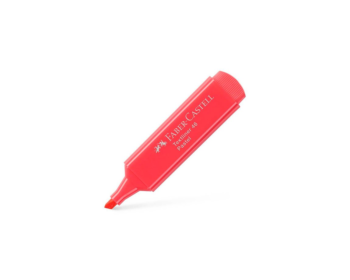 RESALTADOR FABER 46 METALLIC x 10 U. ROJO