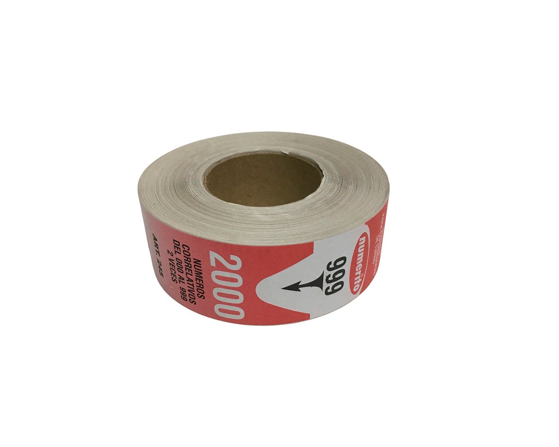 ROLLO P/TURNO TRIFILETTI 1 AL 100 x2000
