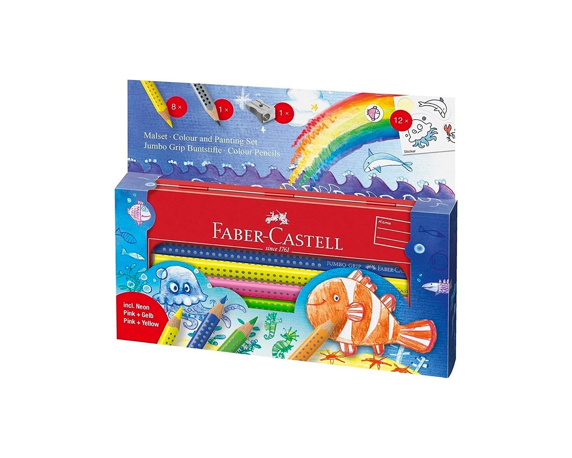 SET FABER JUMBO GRIP P/PINTAR MUNDO SUBMARINO 110908