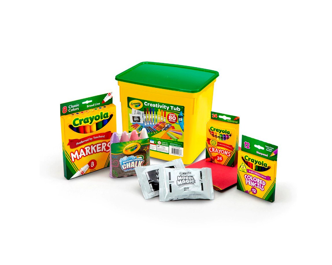 PINTURITAS CRAYOLA CREATIVITY TUB x 80 PIEZAS