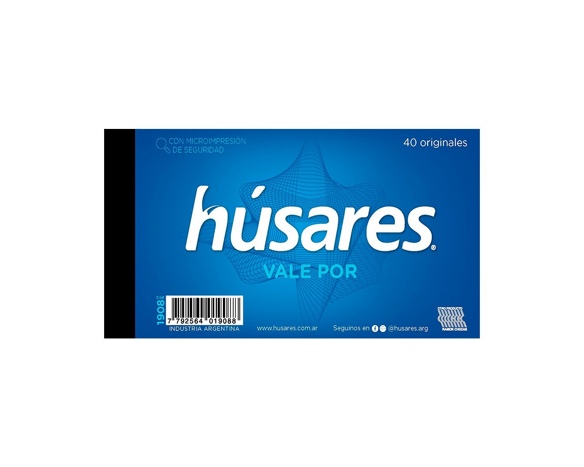TALONARIO HUSARES 1908 ORIGINAL VALE POR...