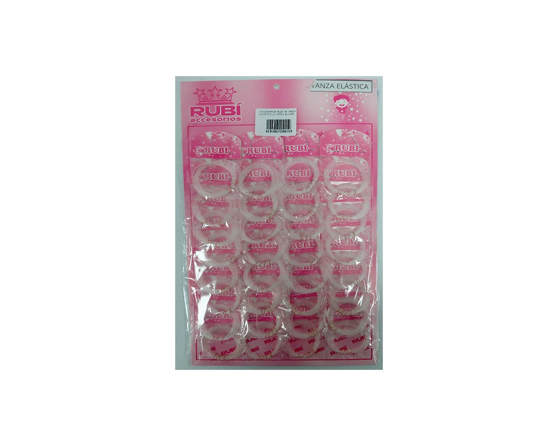ACCESORIOS RUBI 78 TANZA ELASTICA x 3 MTS x 32 UNID.