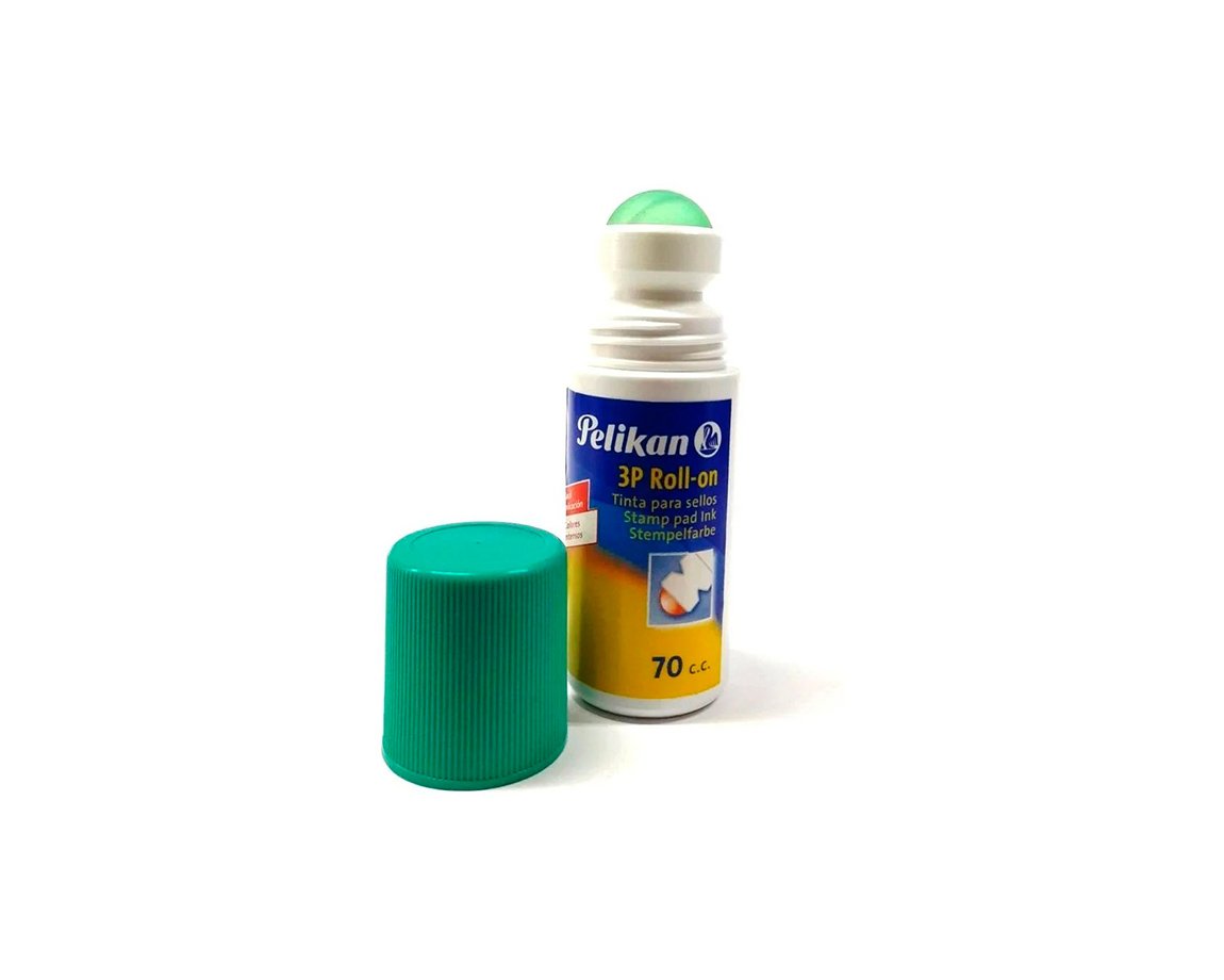 TINTA PELIKAN P/SELLOS 3P 70 CC. x U. ROLL-ON VERDE