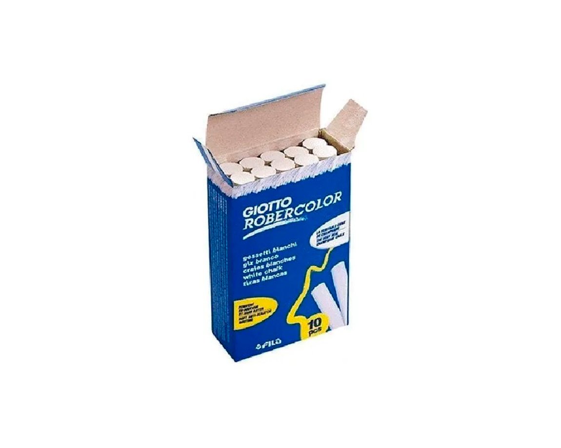 TIZAS GIOTTO ROBERCOLOR BLANCA x 10 U.